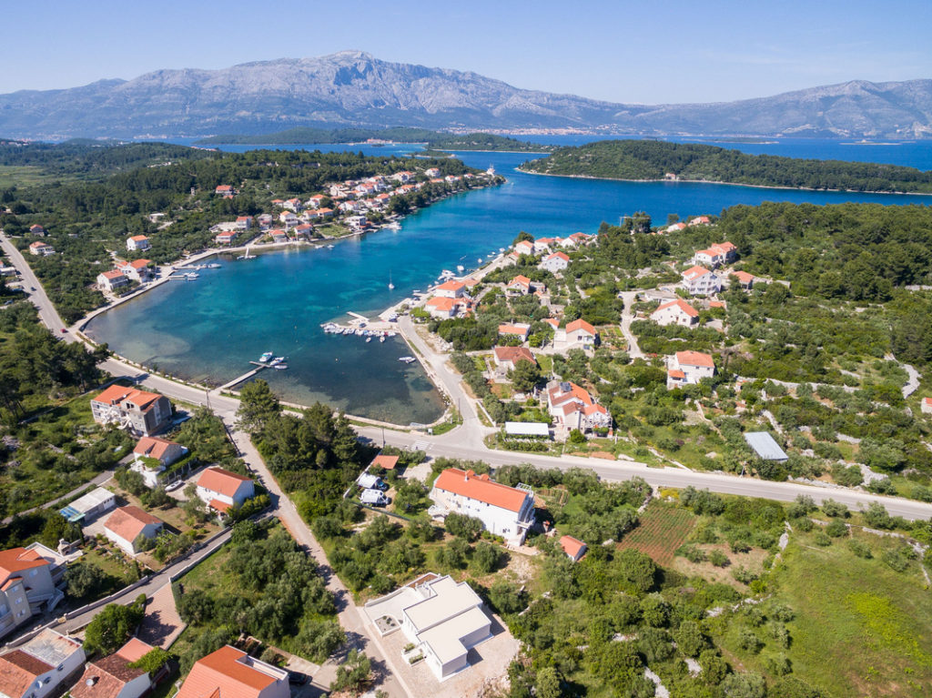 Lumbarda dron view